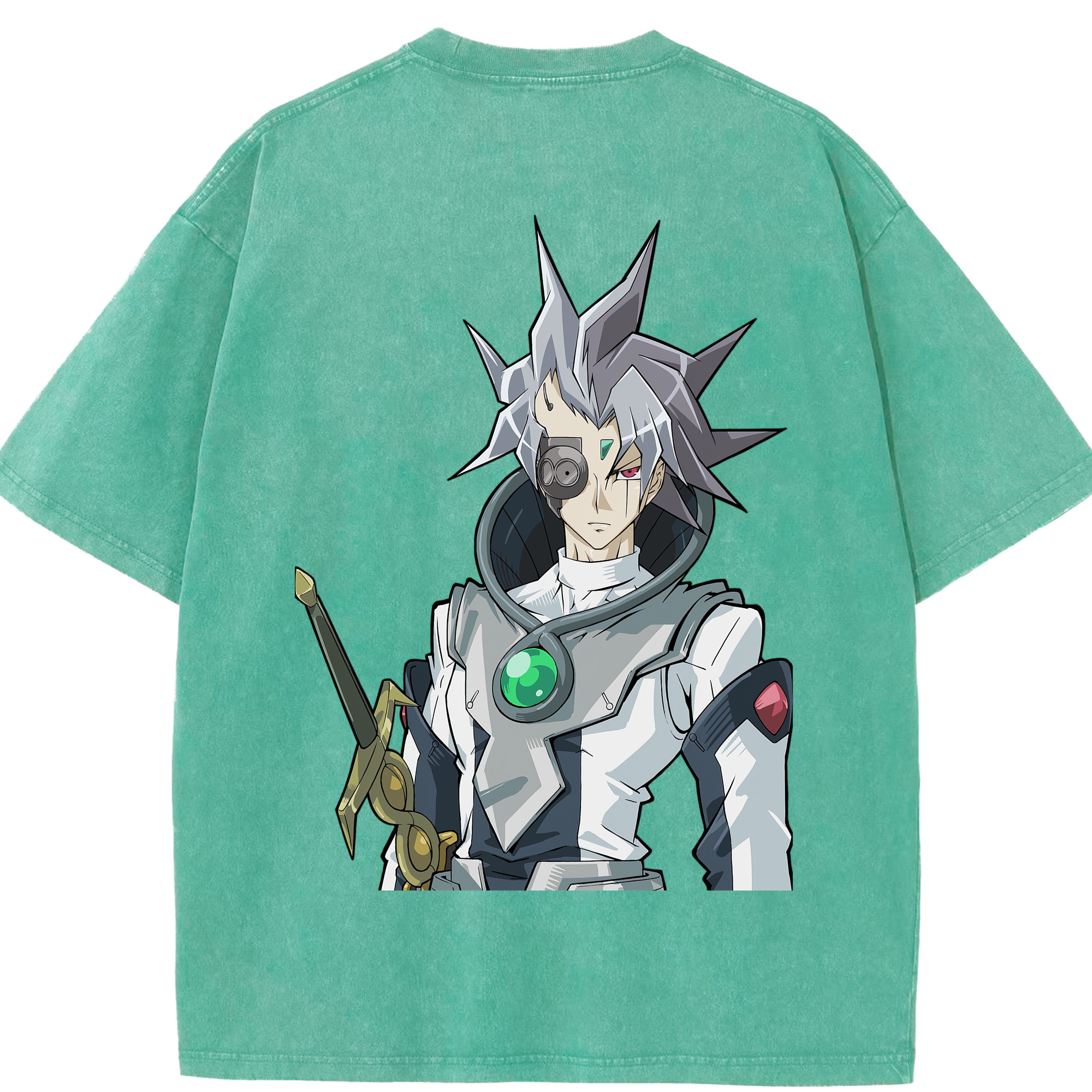 （画像用） 遊☆戯☆王 Yu-Gi-Oh! 綿100% ヴィンテージ風 半袖Tシャツ（背面プリント）